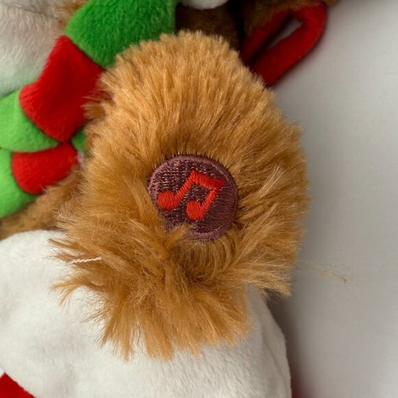 Avon Musical Dog Floppy Eared Christmas Stocking Most Wonderful Time Of The Year - Picture 8 of 9